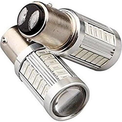 Red 1157 P21/5w Bay15d Super Bright 33 Smd 5630 5730 Led Auto Brake Lights Fog Lamp 21/5w Car Daytime Running Light Stop Bulbs