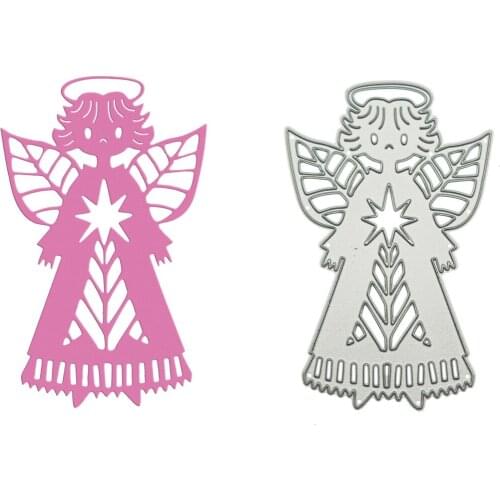 Angel Little Girl Pattern Metal Cutting Dies For Clip Art Craft Paper Cutter Stencil Scrapbooking Photo Album Decorating