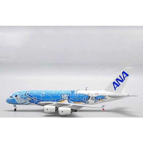 1:500 Scale A380 Planes Model Airplanes ANA Japan Green Blue Orange Turtle Airlines Alloy Aircraft Plane Model Collection Toys