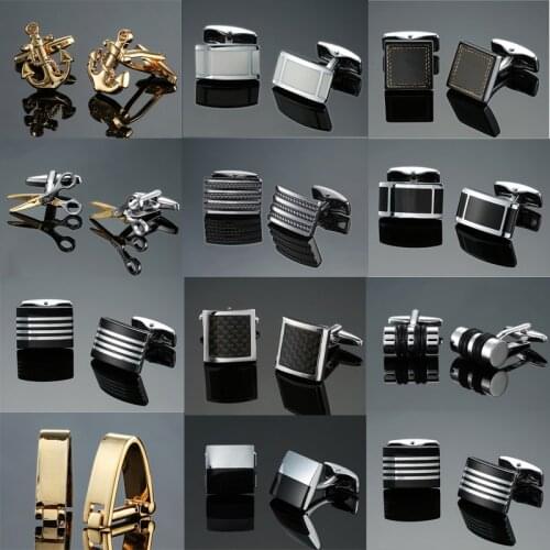 DY Brand new high-end brand guns black carving flowers rose gold flowers Cufflinks Mens French shirt Cufflinks free shipping