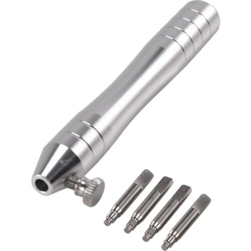 Stainless Steel Watch Crown Tube Insert Remover Opener Holder with 4 Pins for Removing Rlx Tudr Case Tube