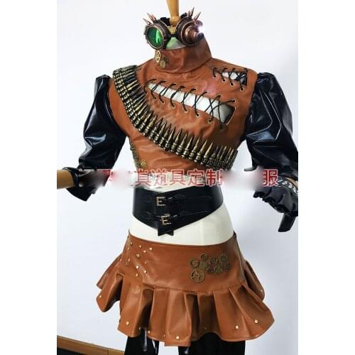 Nightclub Steampunk cosplay mask wig cap costume halloween party masks stage show wear