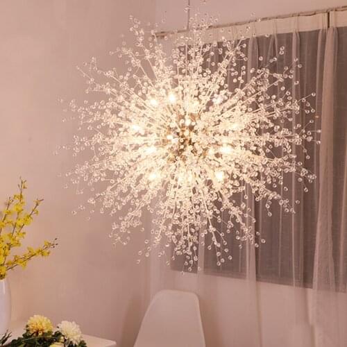 Novelty pellet Crystal beads dantant lamp G4 led Pendant light for Living room restaurant Cloth shop cafe Kitchen lighting lampe