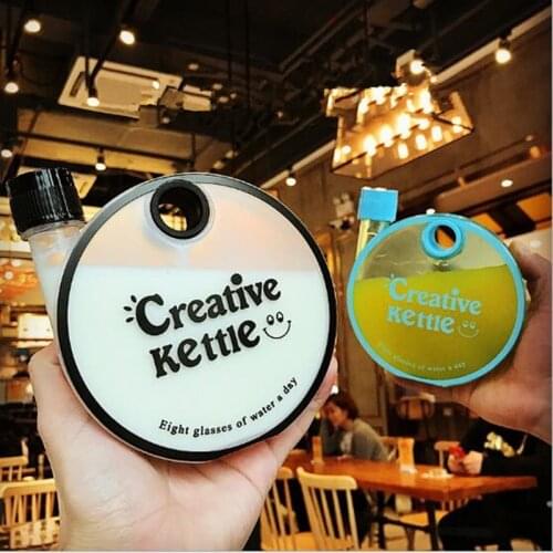 350ml Plastic Water Bottle Portable Travel Mug Snail Shape Cute Kawaii Milk Drinkware Kettle Student Kids Girl Gift Cup BPA free