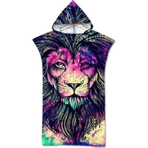 3D Printed Animal dream catcher Pattern Beach Towel Baby for man woman adult Hooded Bath Towel Kids adult Bath Soft Towel
