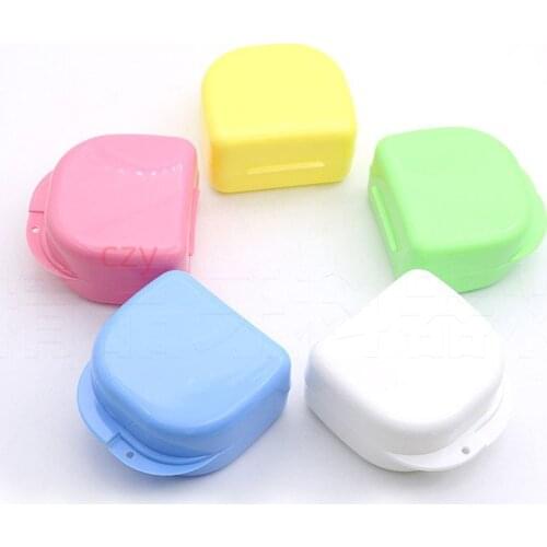 Braces box portable cute storage box can be customized LOGO hidden beauty tooth storage box denture box holder box