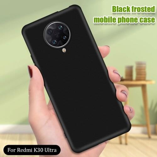 Anti-slip Black Matte Phone Case For Xiaomi Redmi K30 Pro K30 Ultra Cover for Redmi Note 9 9A 9C 9S 9 Pro MAX Case Soft coque