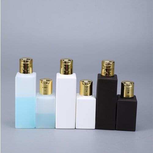50ml 100ml Empty Refillable Bottle with press cap Travel Storage Container For Liquid Shampoo Cream PE bottles