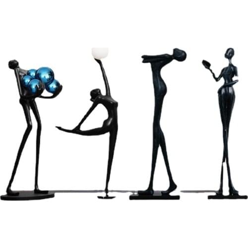 TT Floor Sculpture Decoration Office Building Sales Department Corridor Abstract Figure Artwork Creative Big Decorations
