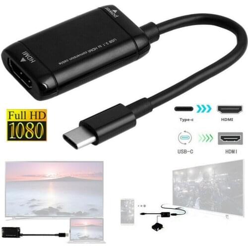 Usb-C Type C To Hdmi Splitter With Power Port Function Converter Adapter Female Hdmi For MHL Phone Male Android To 3.1 Usb H7C5