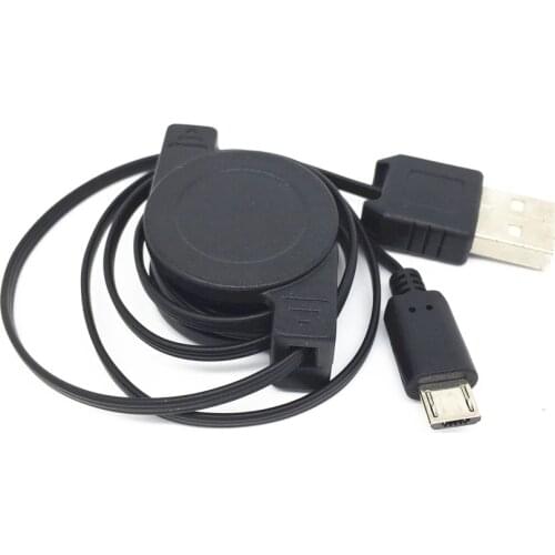 Retractable Micro USB Data Sync Charger Cable for Samsung Galaxy Style Duos Trend 2 3 Win Teos Focus/I917Y Trend Duos S Sl S3