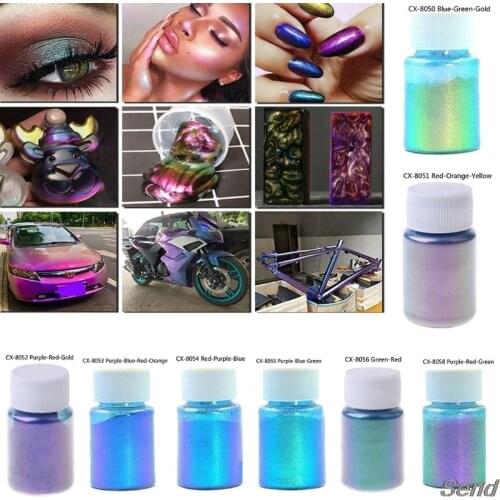 Mirror Chameleons Pigment Pearlescent Epoxy Resin Glitter Magic Discolored Powder Resin Colorant Jewelry Making Tools