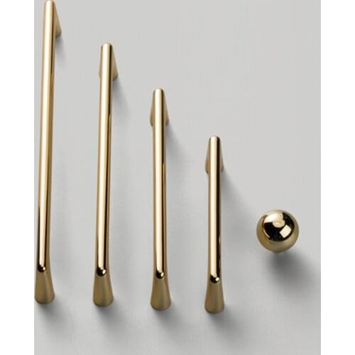 Gold /zinc Alloy Handle And Knobs Cupboard Pulls Drawer Knobs Kitchen Cabinet Handles Furniture Handle Hardware