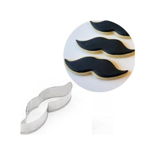 1pc Stainless Steel man beard Shape Metal Cookie Cutter Pastry Fondant Cake Biscuit Mold Wedding Cake Decorating Tools