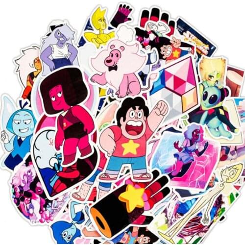 10/30/50Pcs Steven Universe Graffiti Waterproof Skateboard Travel Suitcase Phone Laptop Luggage Stickers DIY Kids Girl Toys