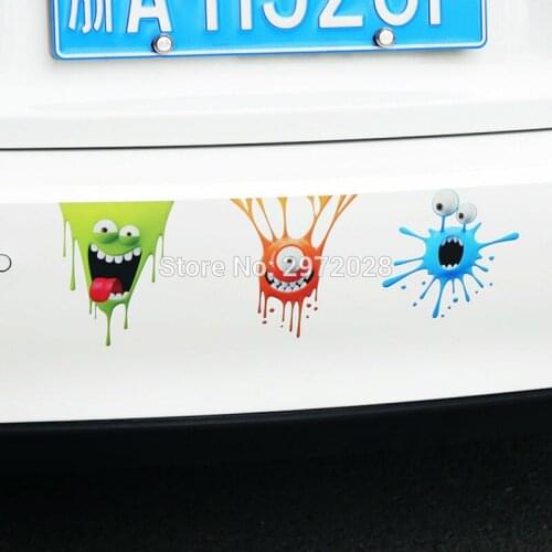 10 x Newest Funny Broken Egg Creative Decorative Auto Decal Cartoon Car Sticker Car Bumper Body Decal Creative Pattern Vinyl