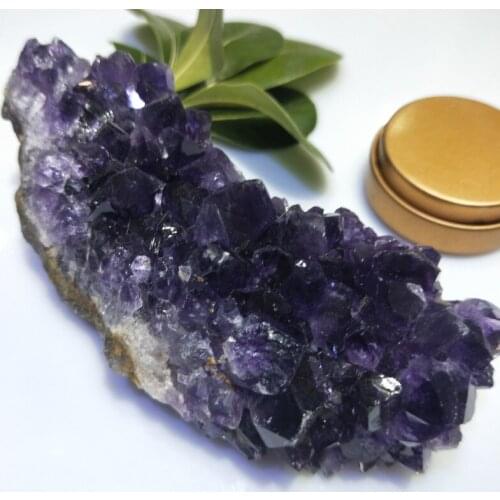 240-270g Natural Amethyst phantom Crystal Cluster Stone Quartz Mineral Specimen Healing Reiki Quartz Chakra home Decoration