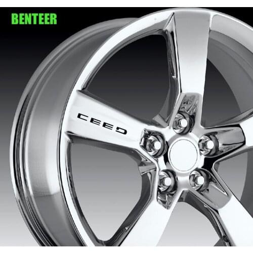 4pcs car wheel sticker car windows sticker for kia ceed