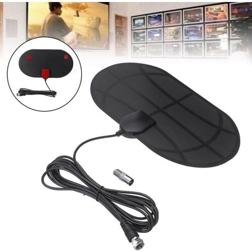1pc 5V Car Auto 980 Mile Range Antenna TV Digital HD Skywire 4k Antena Indoor HDTV 720p 1080p VHF 174-240Mhz UHF 470-860Mhz