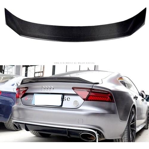 Car Accessories For AUDI A7 S7 RS7 2013 2014 2015 2016 2017 2018 Carbon Fiber Rear Roof Spoiler Tail Trunk Wing Decoration