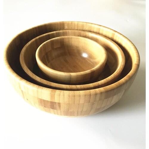 Bamboo Salad Bowl Set Wood salad bowl set