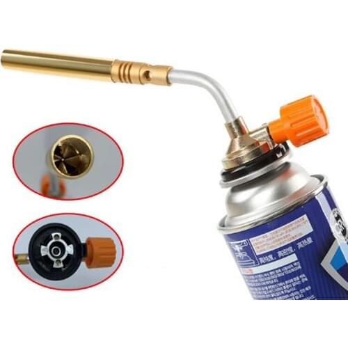 Butane Burner Welding Gas Torch Outdoor Camping Picnic BBQ Brazing Gas Torch Soldering Heat Gun for Welding Equipment