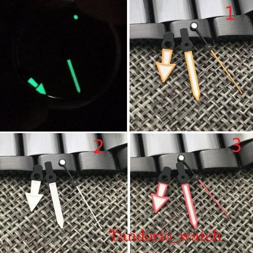 For Japan 24Jewels NH35A NH36A 7s26 7s36 7s25 Automatic Movement Men Watch Hands Green Luminous High Quality Special Watch Part