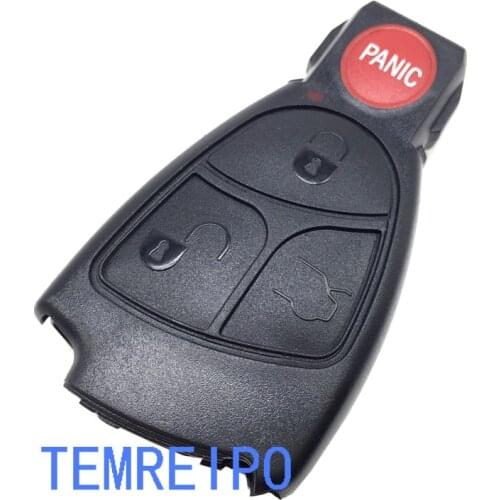 Car Key Shell for mercedes benz replacements 3+1 Buttons Remote Key Fob Case Cover For mercedes Benz