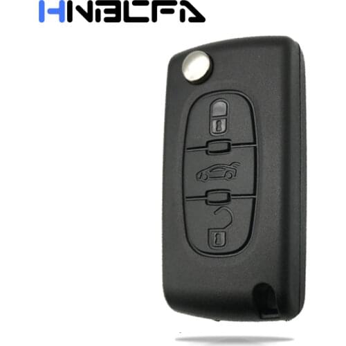 3 Buttons Car Remote Key shell Case For peugeot 408 308 407 406 208 307 partner Replacement Flip Folding key Fob CE0536/CE0523