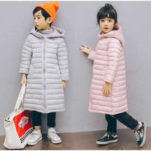 Kids Girls Jacket Autumn and Winter New Jacket Boys Girls Coat Baby Warm Hooded Outerwear Coat Boy Clothing Children Down Parkas