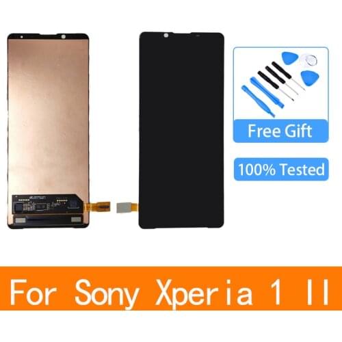 For Sony Xperia 1 II LCD Display Touch Screen Digitizer Assembly For Sony 1 II XQ-AT51 XQ-AT42 lcd with frame Replacement 6.5"
