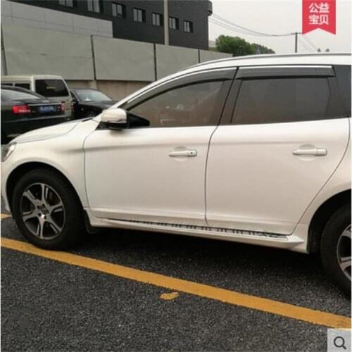 For VOLVO XC60 XC90 S60 S80 2014-2016 Window Visor Vent Shades Sun Rain Deflector Guard Awnings Car Styling Accessories 4pcs