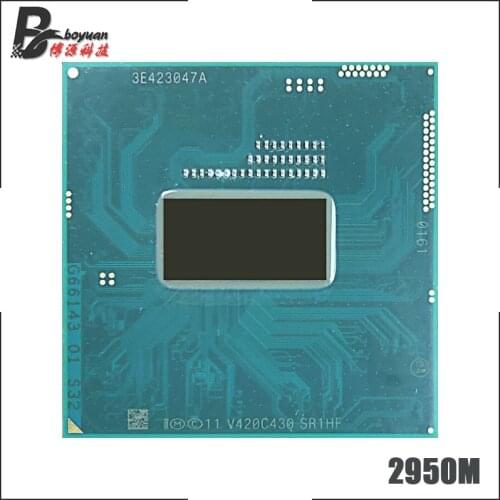 Intel Celeron 2950M SR1HF 2.0 GHz Dual-Core Dual-Thread CPU Processor 2M 37W Socket G3 / rPGA946B
