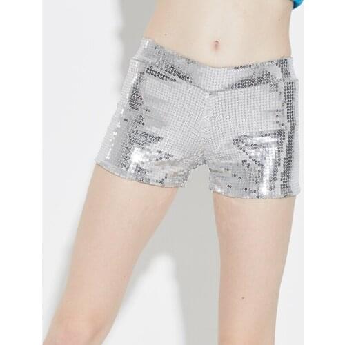 Stretch Glitter Sexy Women Sequin Mini Shorts Night Club Jazz Dance Costumes Streetwear Low Waist Skinny Bodycon Summer Shorts