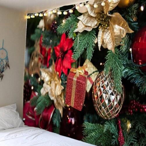 Tapestry Christmas Wall Hanging Christmas Tree Home Deco Christmas Gift Print Tapestries Large Size Free Shipping Tapestries