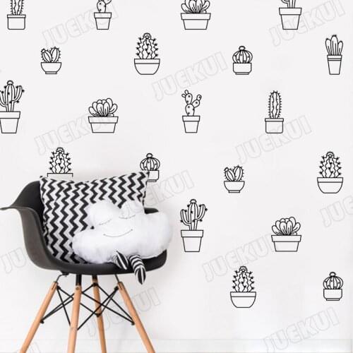 Cactus Cacti Wall Stickers Nursery Wall Decals Vinyl Wall Decals Tribal Nursery Home Decor Vinilos Paredes B140