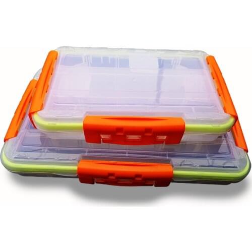 Fishing Tackle Box High-strength Waterproof Plastic Bait Box Fishing Tackle Accessories Storage Box Activity Insert Type