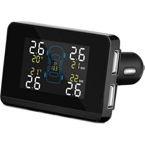 50% Hot Sales Compact Car Wheel Tire Pressure Monitoring Cigaretted Lighter External Sensor Kit