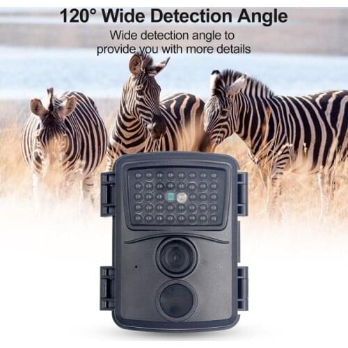 Mini Hunting Cameras 12MP HD Game Camera Waterproof Wildlife Scouting Waterproof Scouting Trail Camera with 60° Wide 1080P NEW