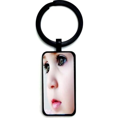 Fashion Custom Photo Glass Keychain Personalized Parent Siblings Children Art Photo Private Handmade Family Keychain Gift