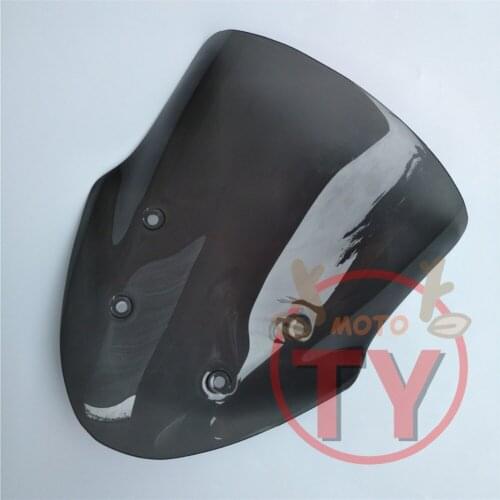 Motorcycle For Suzuki DL650 DL 650 dl Windshield Windscreen Accessories Double Bubble Acrylic Smoke Black