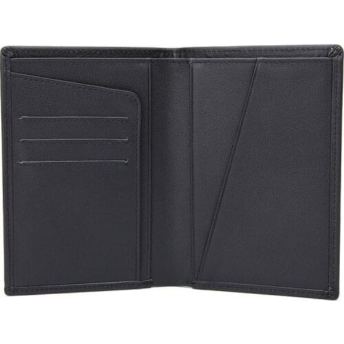 Men Clutch Boarding Card Wallet Fashion Design Black Top Quality 100% Genuine Leather Card Cash Passport Card Holder