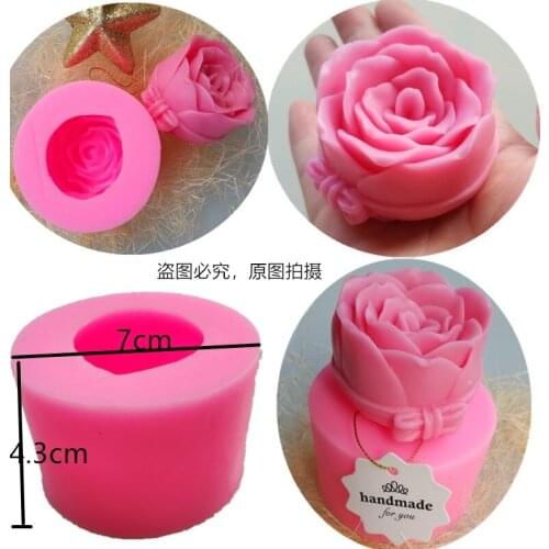 New Rose High-quality New Silicone DIY Handmade Soap Jelly Pudding Mold Kitchen Baking Utensils Safety Environmental Protection