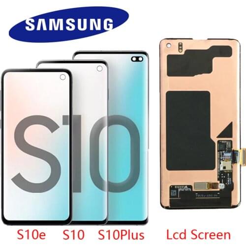 100% ORIGINAL LCD Display for SAMSUNG Galaxy S10e S10 Lcd Display G9730 S10+ Plus Display G9750 Touch Screen Digitizer Assembly