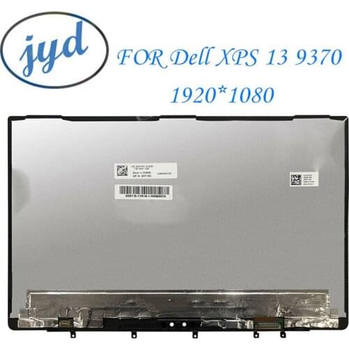 Original LQ133M1JX31 For Dell XPS 13 9370 LCD Touch Assembly With Frame bezel 1920*1080 free shipping