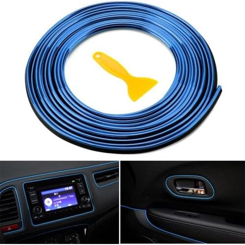 Car Interior Decoration Moulding Trim Strips For Mitsubishi ASX Outlander Pajero KIA RIO Ford Focus Hyundai IX35 Solaris