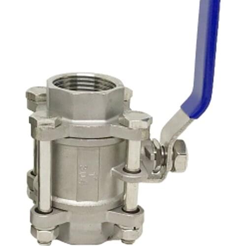 2.5" Stainless Steel BSP Thread Ball Valve Three-piece Ball Valve