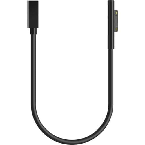 USB Type C PD 15V Power Charger Adapter Converter Charging Cable for Surface Pro 7/6/5/4/3/GO/BOOK Laptop 1/2