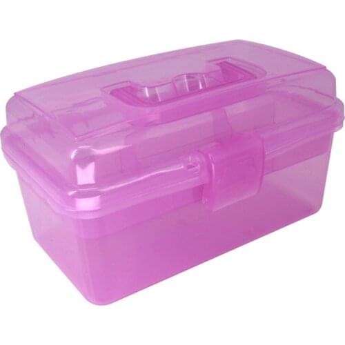 Utoolmart G-561 G-711 G-712 G-714 G-T313 Tool Box Pink/Green/Blue/Black/Transparent ABS Material Handle Tool Storage Boxes 1pcs