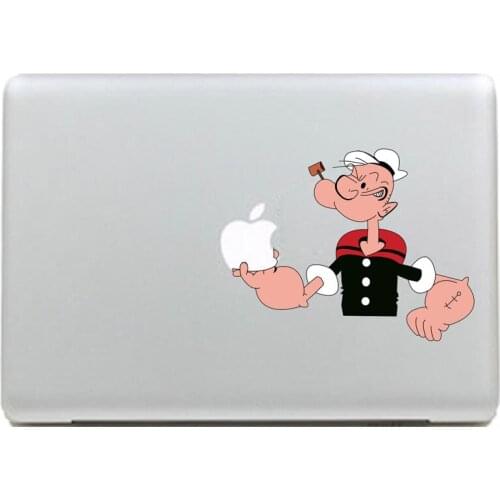 Popeye Vinyl Decal Sticker for DIY Macbook Pro / Air 11 13 15 Inch Laptop Case Cover Sticker